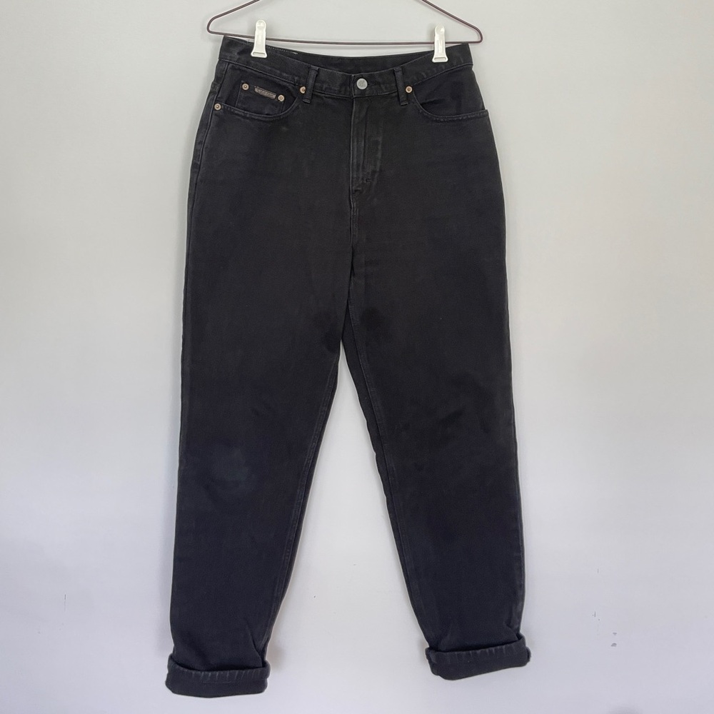 Calvin Klein Vintage Black High Rise Mom Jeans Women’s 14
